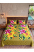 Hand Painted Rayon Bedsheet Set King Size